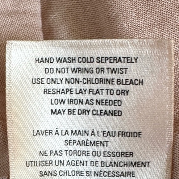 Anthropologie Meadow Rue Allyson Pink Satin Sheer Square Neck Blouse Size S NWT - Picture 9 of 9